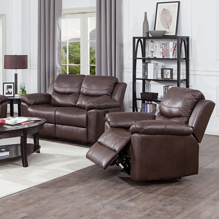 Red Barrel Studio® 2 - Piece Faux Leather Living Room Set | Wayfair